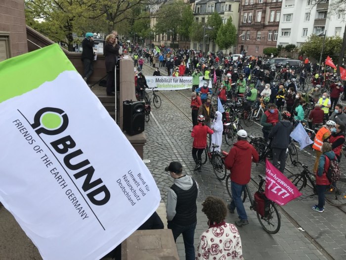 Mobilitätswende jetzt! Rad Demo am 2. Mai 2021 in Frankfurt